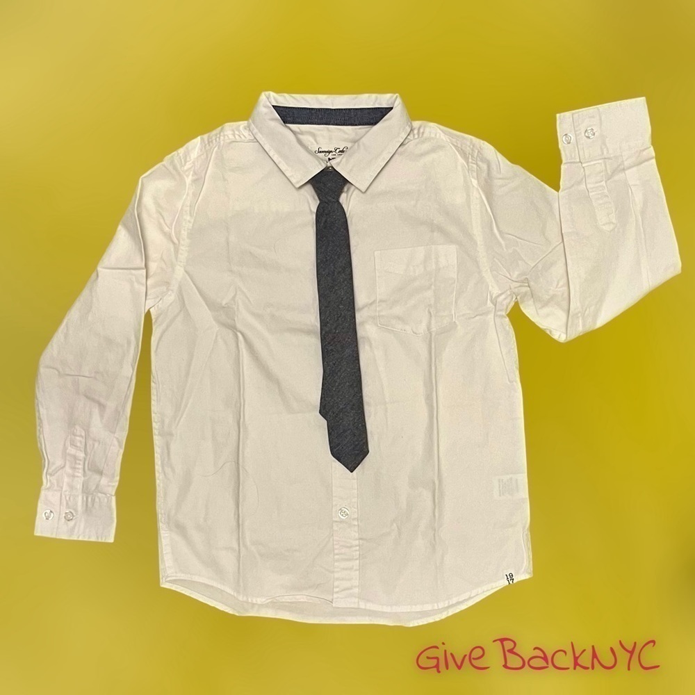 Sovereign Code Dress Shirt Detachable Tie Size 7